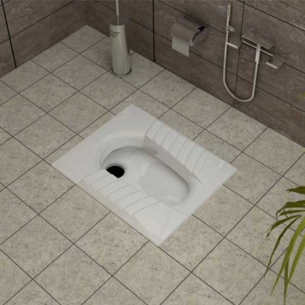 توالت زمینی گلسار- مدل مارانتا ریم بسته