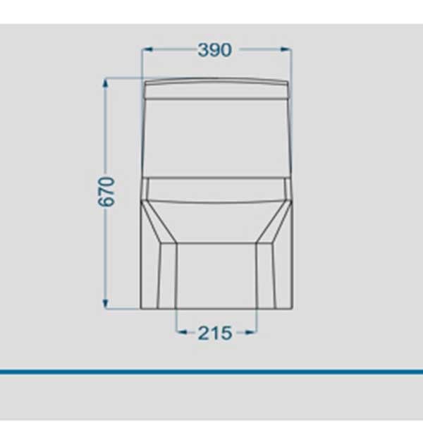توالت فرنگی گلسار- مدل استر