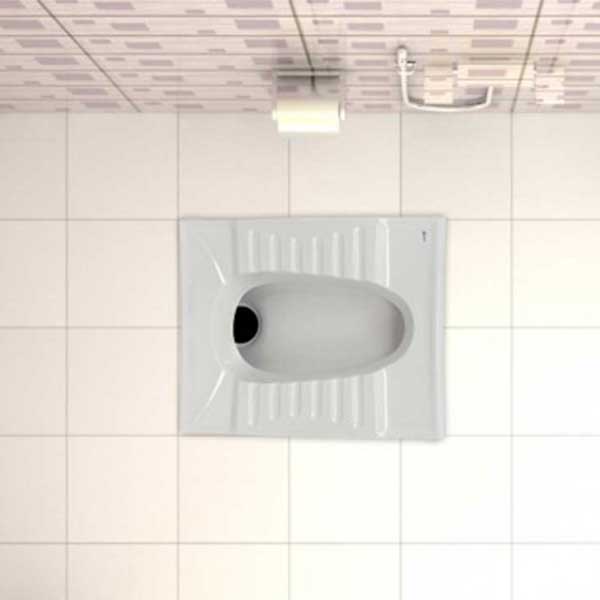 توالت زمینی گلسار- مدل گلایل ریم بسته