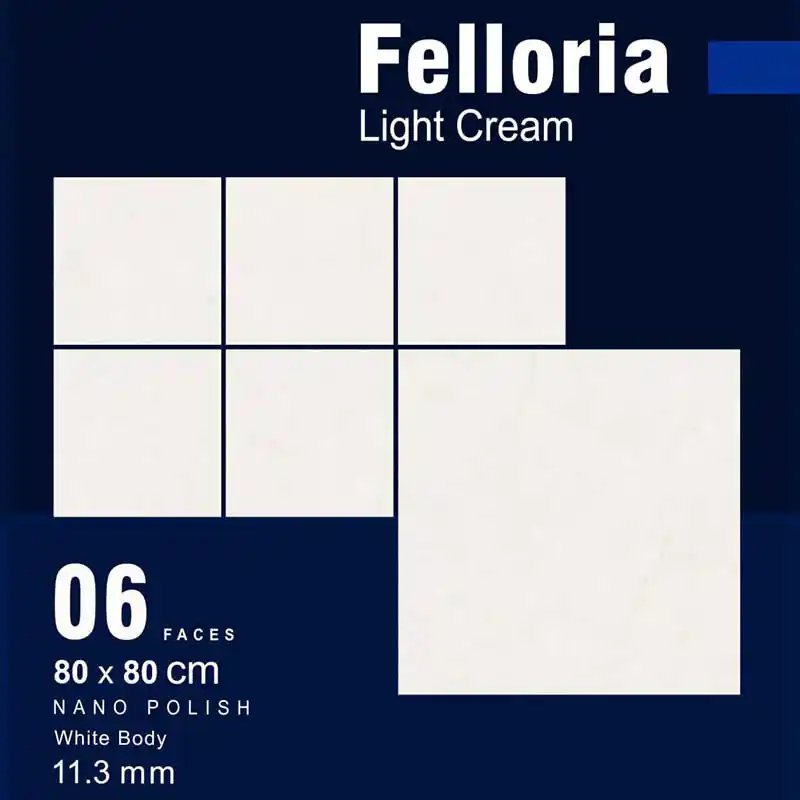 سرامیک کف پاناتایل مدل فلوریا کرم روشن سایز 60 در 120