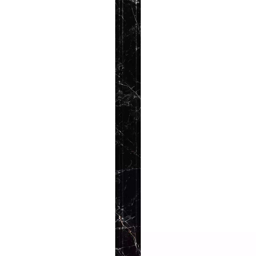سرامیک قرنیز ایفا سرام مدل لوکاس مشکی سایز 12 در 120