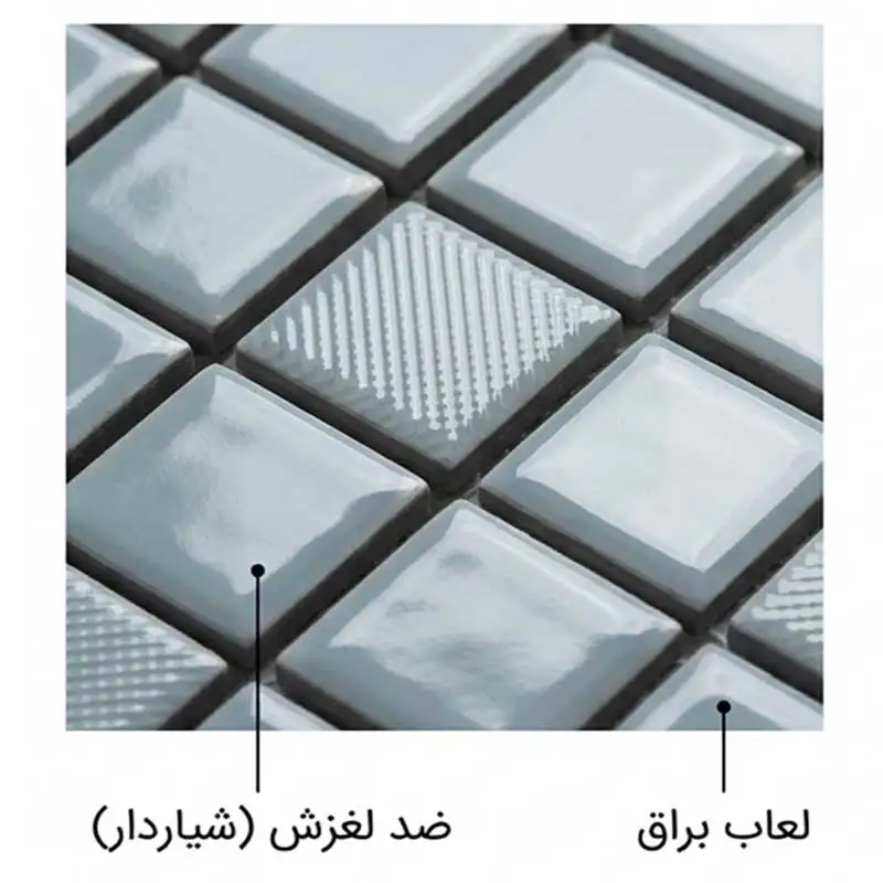 سرامیک استخری ایفا سرام مدل یانی پشت توری سایز 30 در 30