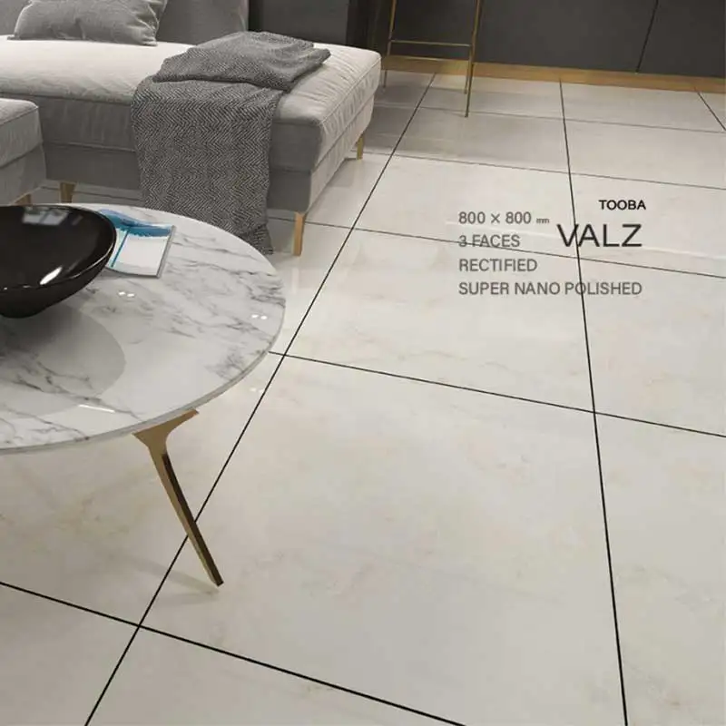 سرامیک کف ونوس مدل والز طوسی روشن سایز 80 در 80